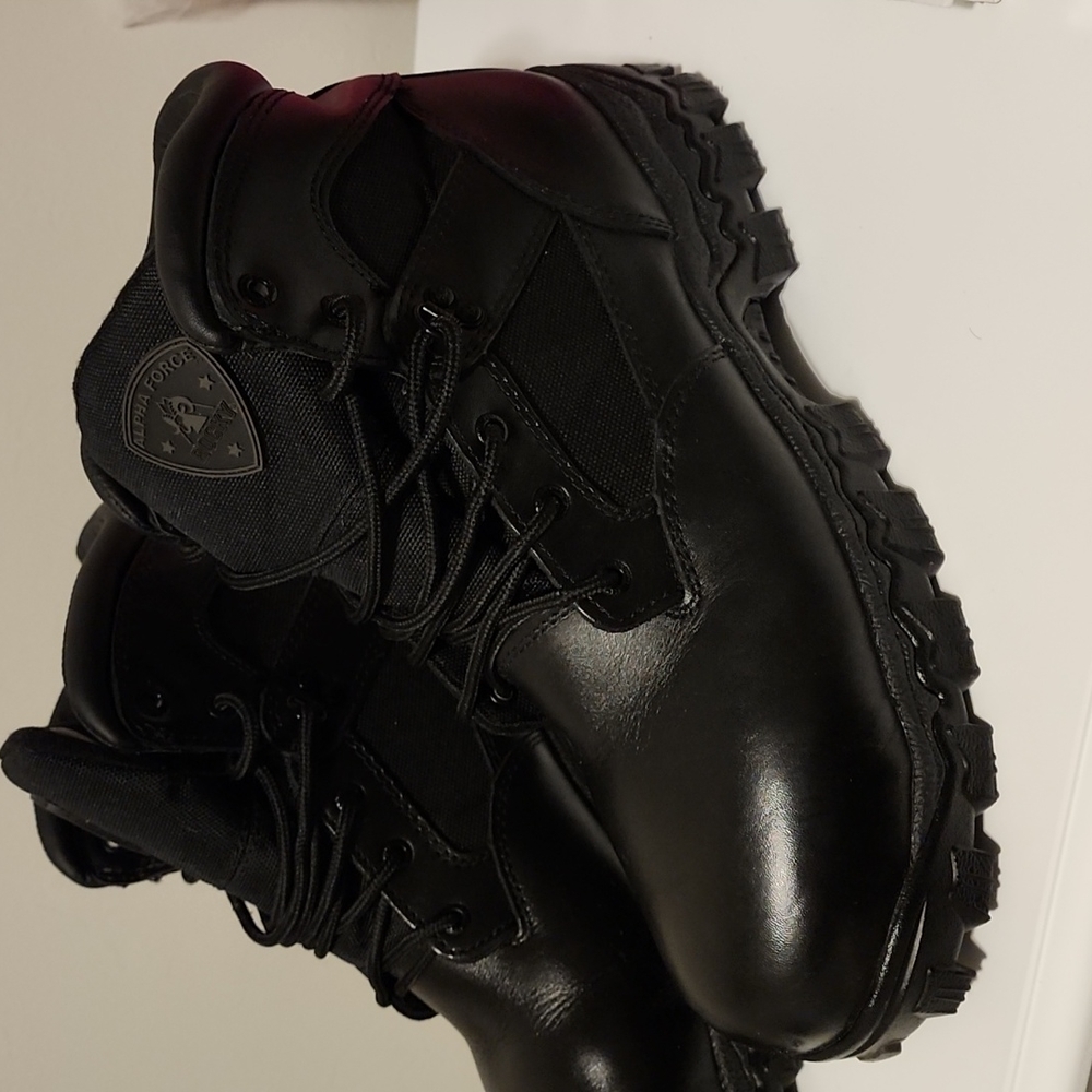 Rocky Alpha Force Boots, Black, Size 12W